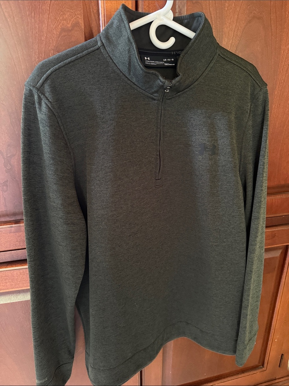 Under Armour Golf Olive Green Men's 1/4 Zip Pullover